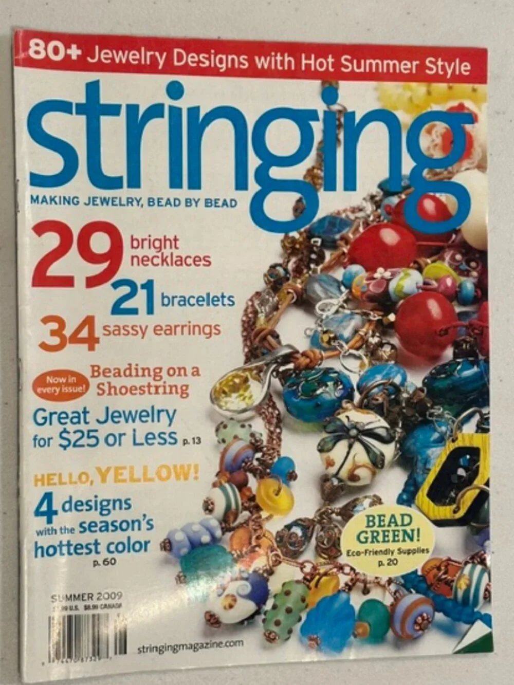 FOUR (4) Issues of Stringing Magazine-Spring, Summer, Fall & Winter 2009